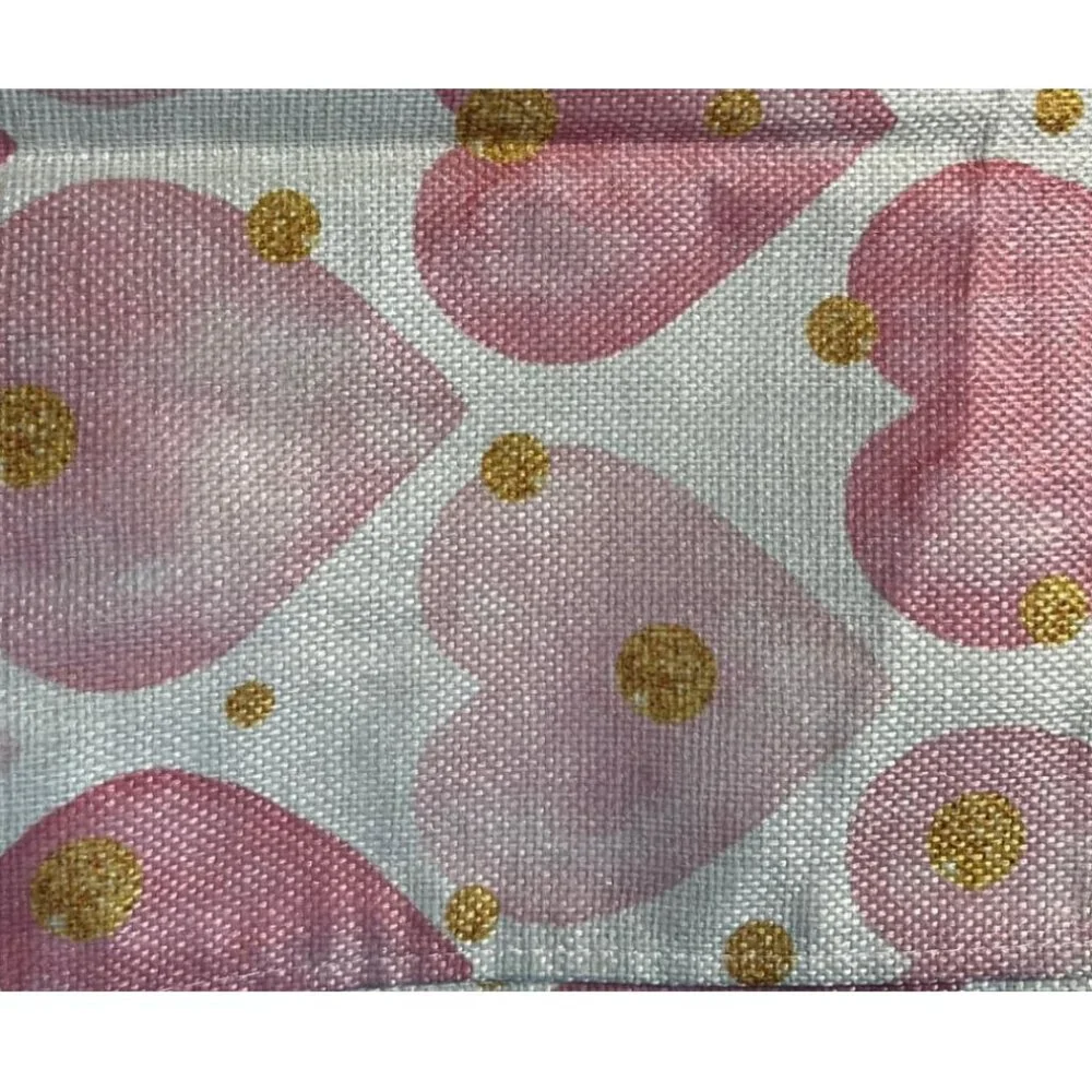 Valentines Day Placemats 4pc Pink Heart Table Decor Wedding Party Decorations